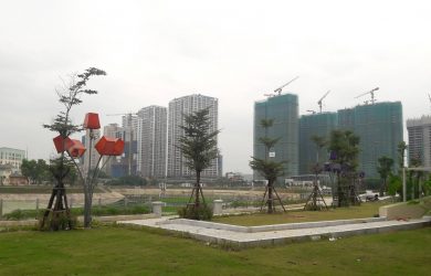 Dự án nhìn từ Công viên Nhân Chính